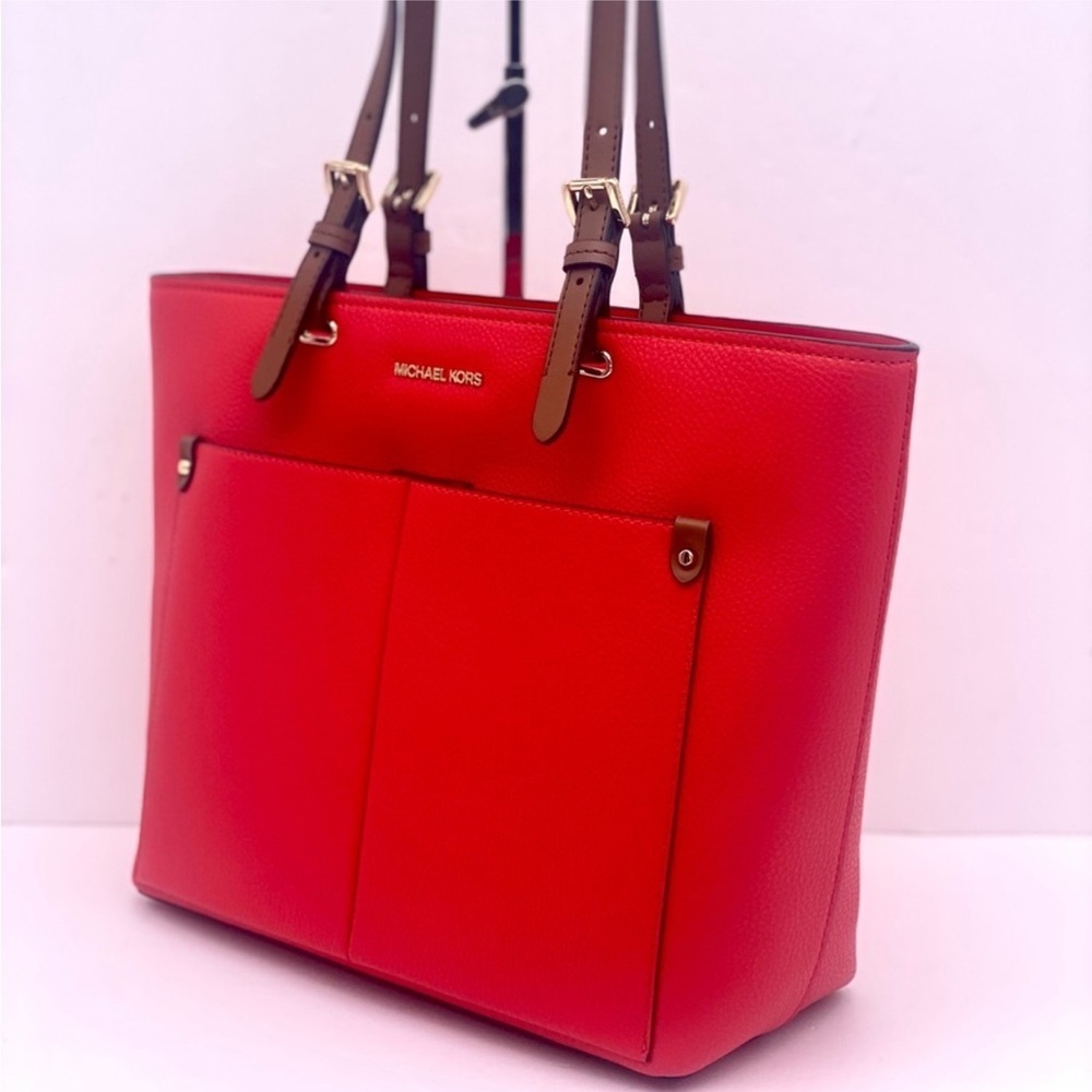 Michael Kors Jet Set Travel Front Double Pocket Shoulder Tote Bag - Picture 8 of 12